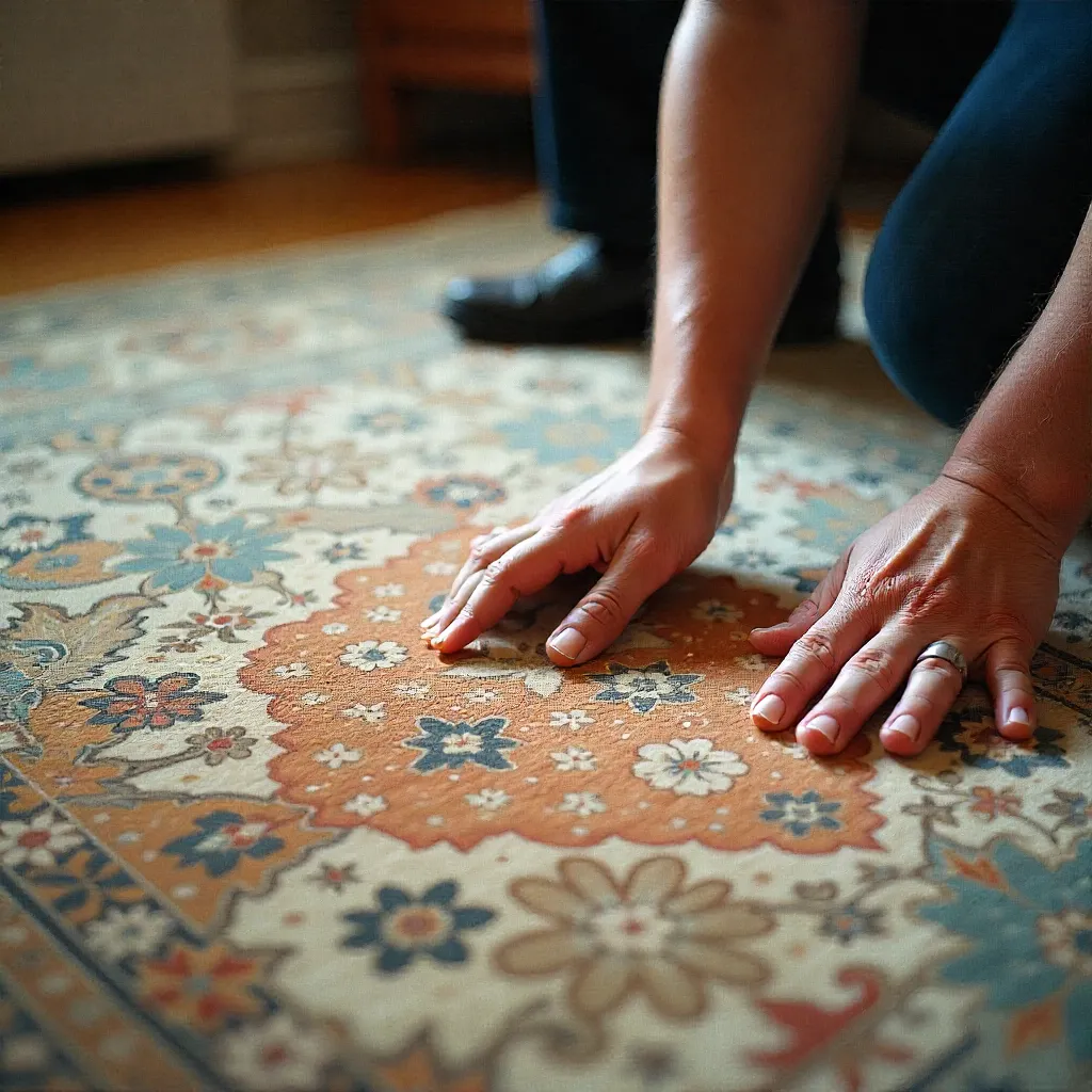 Soft textured rug with natural fibers